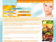 Tablet Screenshot of clinians.hu